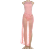 The Off-Shoulder Swimsuit & Mesh Skirt — Locryn