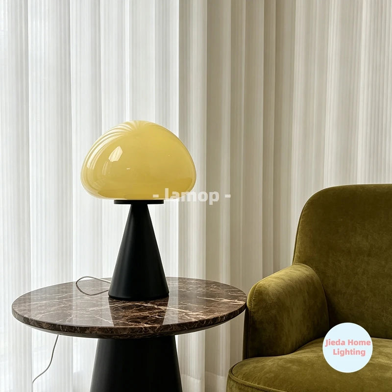 Luminária Cogumelo de Vidro Italiana