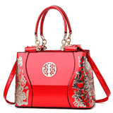 Women's Patent Leather Shiny Shoulder Bag – Large Capacity Messenger Handbag