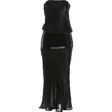 The Sequin Strapless Maxi Bodycon — Locryn