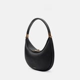 Women's Crescent Soft Leather Shoulder Bag – Elegant Commuter Crossbody