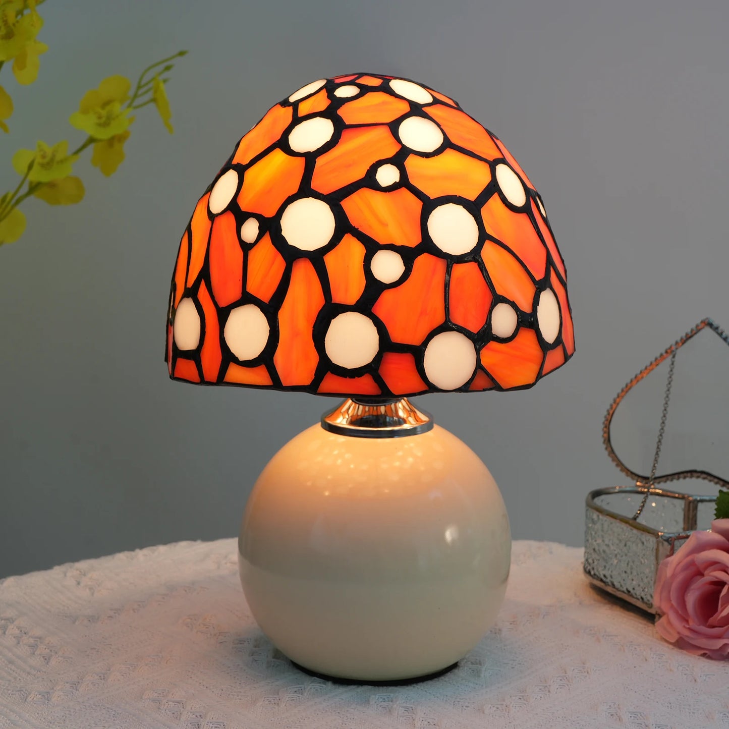 Luminária Cogumelo de Vidro Nordic