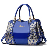 Women's Patent Leather Shiny Shoulder Bag – Large Capacity Messenger Handbag