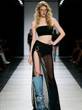 The Metal Mesh Maxi Skirt — Locryn