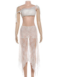 The Jacquard See-Through Co-ord — Locryn