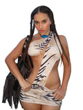 The Tiger Print Mini Dress — Locryn
