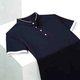 The Stretchy Mandarin Collar Polo — Locryn Men