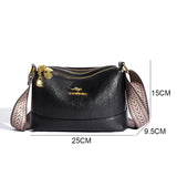 Women's Genuine Cow Leather Shoulder Bag – Luxury Crossbody Tote Handbag