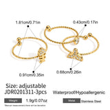 The Fishtail Crystal Rings Set — Locryn