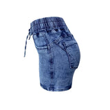 The Lace-Up Denim Shorts — Locryn