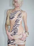 The Tiger Print Mini Dress — Locryn