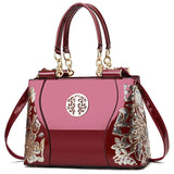 Women's Patent Leather Shiny Shoulder Bag – Large Capacity Messenger Handbag
