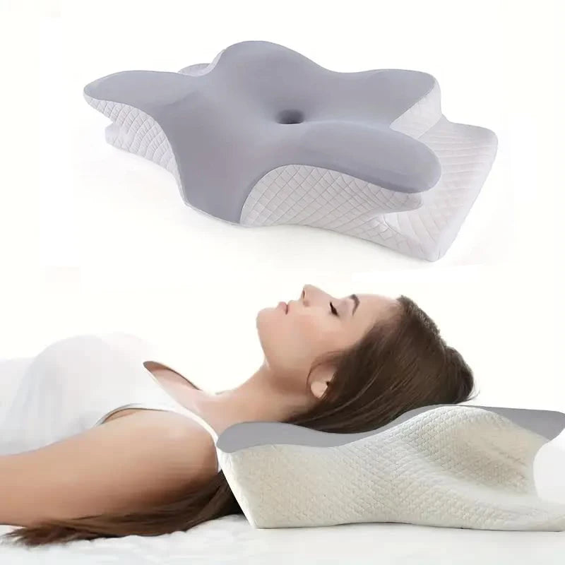 Locryn Decoração & Conforto - Travesseiro Cervical Ergonômico Ortopédico Viscoelástico NASA (Foto 8)