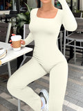 The Square Neck Flare Jumpsuit — Locryn