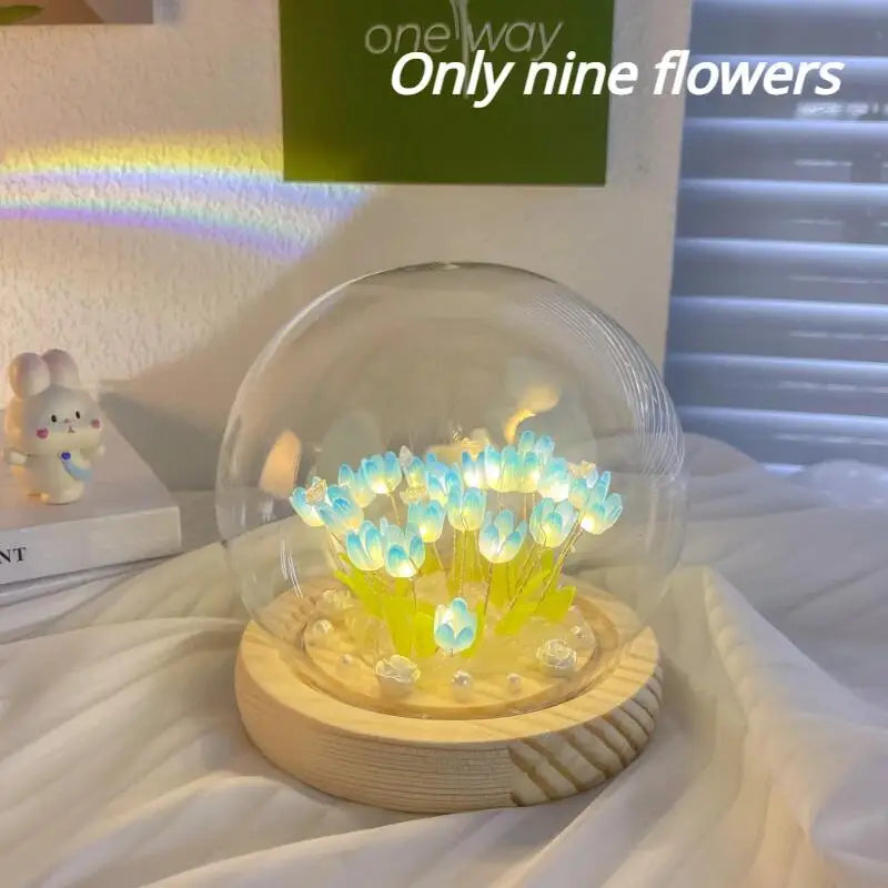 Locryn Decoração & Conforto - Lâmpada de Tulipa Elegante Artesanal LED (Foto 13)