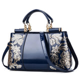 Women's Patent Leather Shiny Shoulder Bag – Large Capacity Messenger Handbag