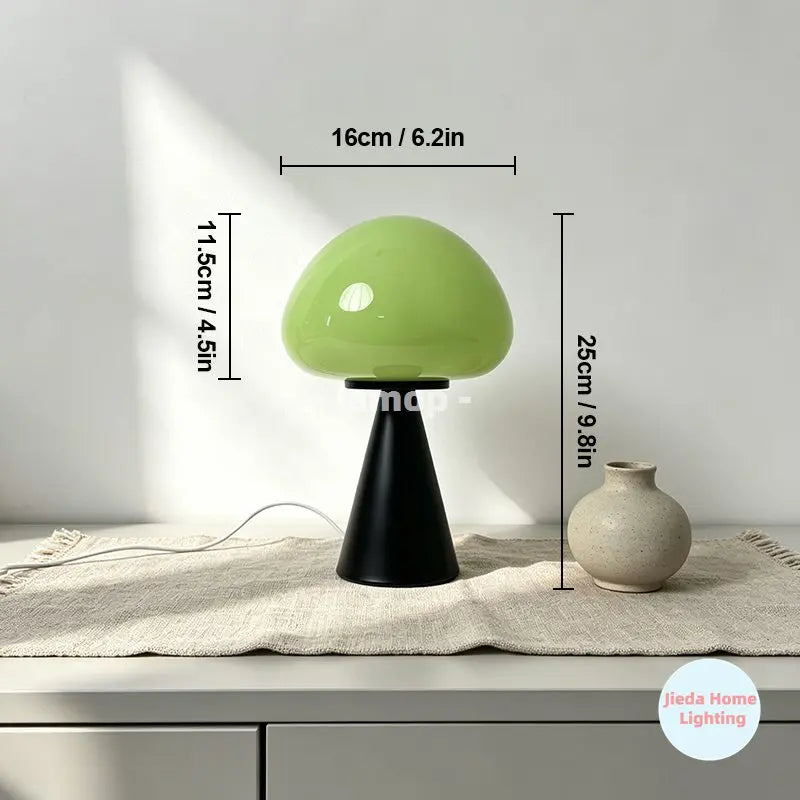 Luminária Cogumelo de Vidro Italiana