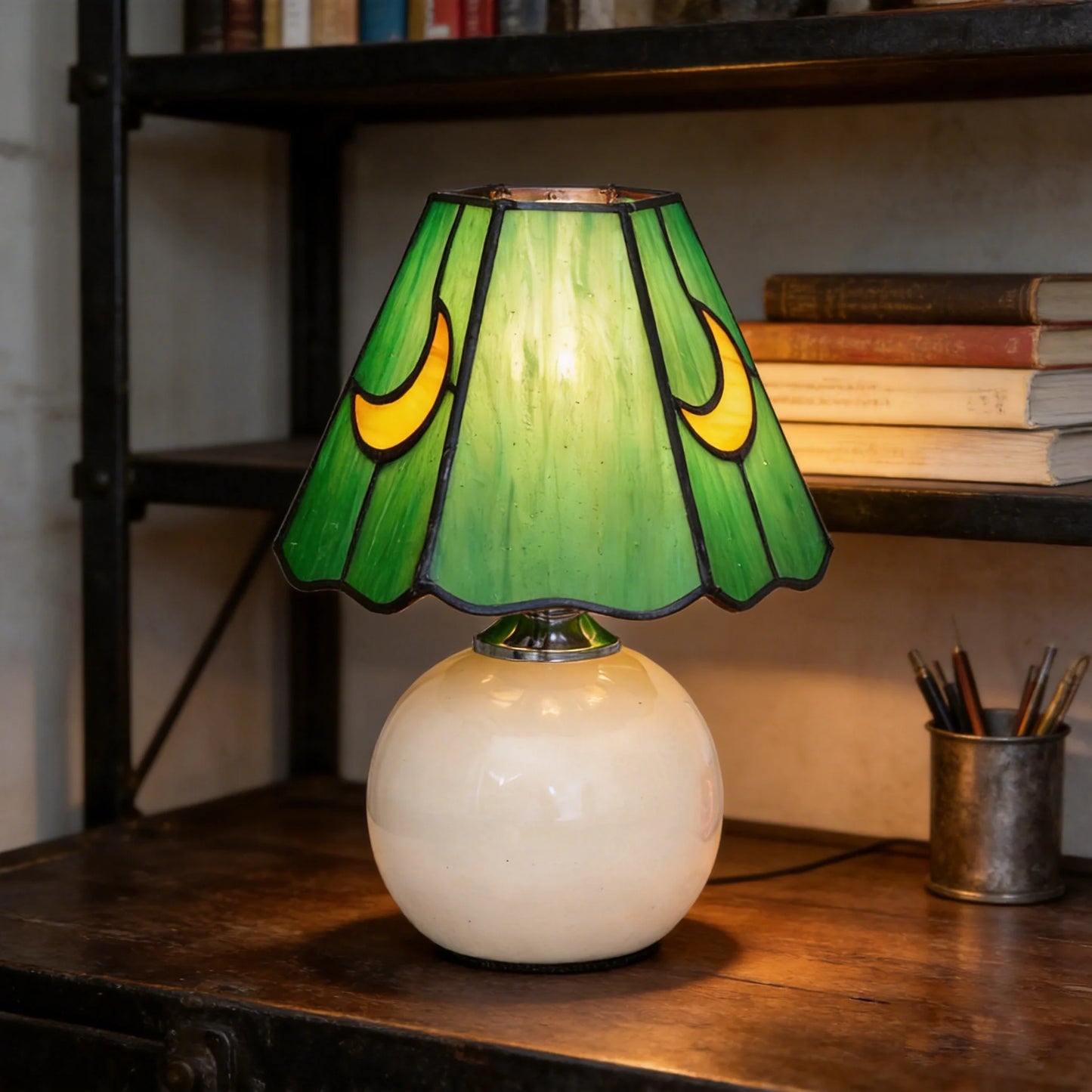 Luminária Cogumelo de Vidro Retrô