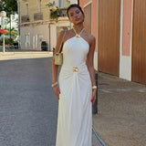 The Ruched Halter Maxi Dress — Locryn