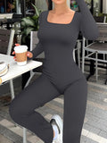 The Square Neck Flare Jumpsuit — Locryn
