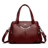 Women's Soft Leather Crossbody Tote Bag – Luxury Shoulder Handbag