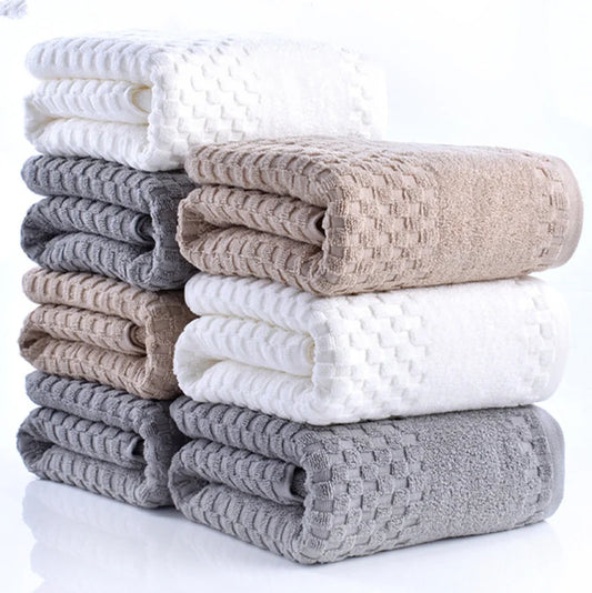 Locryn Decoração de Luxo - 100%pure cotton towel, enlarged and thickened bath towel, quick drying hand wash face towel, bathroom, family hotel, adult apron (Foto 1)