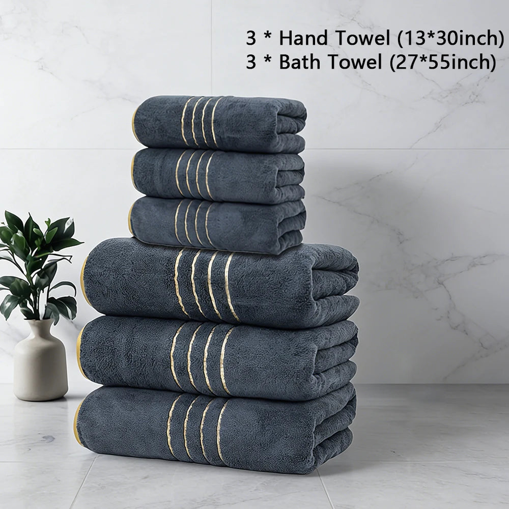 Locryn Decoração & Conforto - Jogo de Toalhas de Banho Luxo Algodão Egípcio 500g/m² (Foto 7)