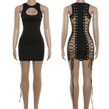 The Lace-Up Bodycon Mini — Locryn
