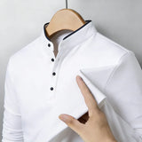 The Wrinkle-Resistant Navy Polo — Locryn Men