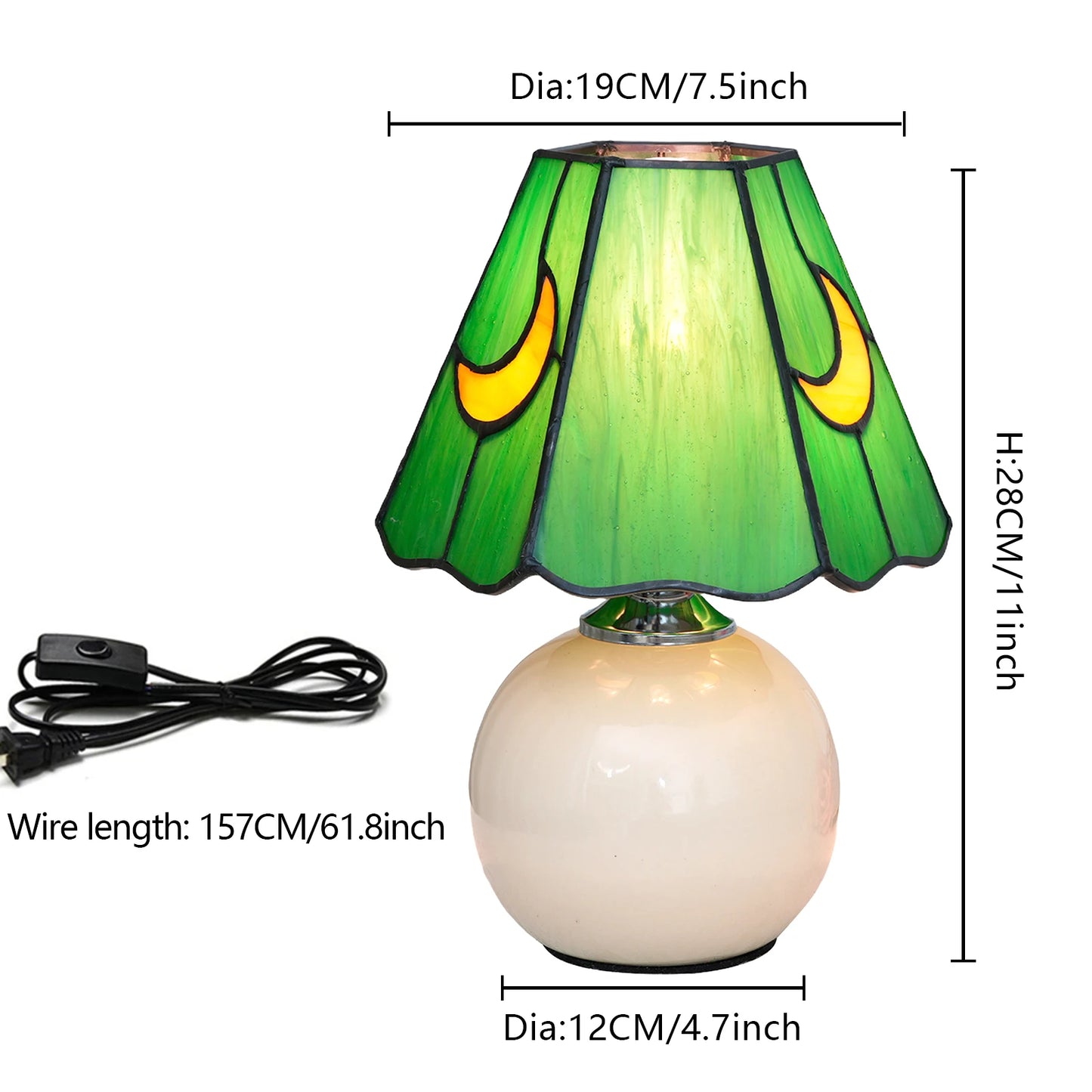 Luminária Cogumelo de Vidro Retrô
