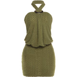 The Metal Buckle Halter Dress — Locryn