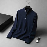 The Wrinkle-Resistant Navy Polo — Locryn Men