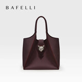 BAFELLI Women's Genuine Leather Tote Bag – Luxury Business Travel Handbag
