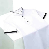 The Stretchy Mandarin Collar Polo — Locryn Men
