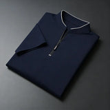 The Half-Zip Short Sleeve Polo — Locryn Men