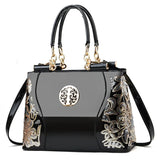 Women's Patent Leather Shiny Shoulder Bag – Large Capacity Messenger Handbag