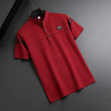 The Dark Blue Stretch Polo — Locryn Men
