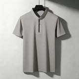 The Half-Zip Short Sleeve Polo — Locryn Men