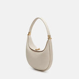 Women's Crescent Soft Leather Shoulder Bag – Elegant Commuter Crossbody