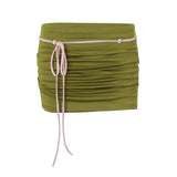 Pink Green Contrast Cami Top & Mini Skirt Set – Y2K Cute 2-Piece Summer Going Out Party Outfit