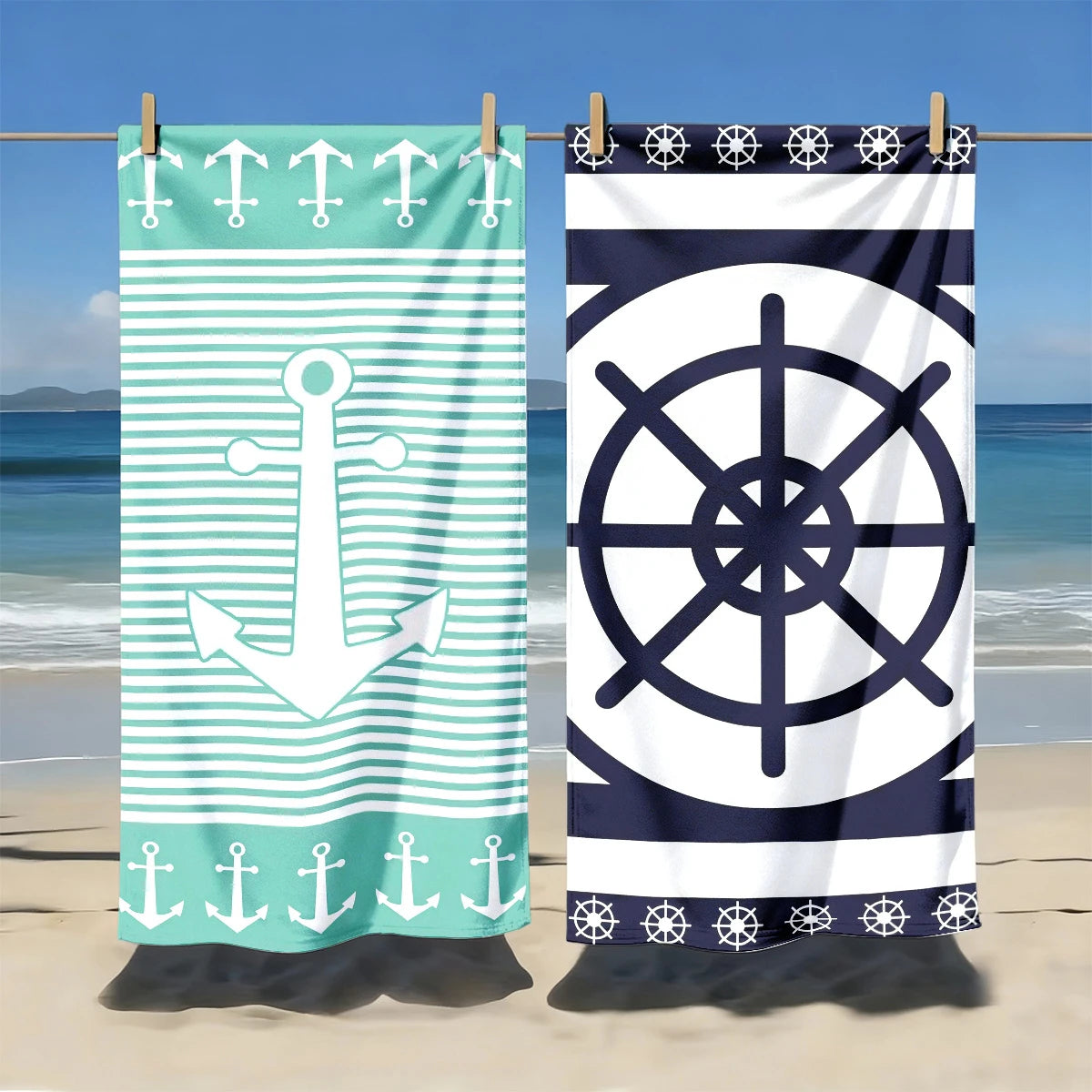 Locryn Decoração & Conforto - Toalha de Praia e Piscina Secagem Rápida Microfibra Luxo (Foto 5)