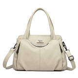 Women's Soft Leather Crossbody Tote Bag – Luxury Shoulder Handbag